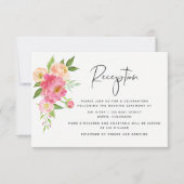 春の結婚式ウォーターカラープオーニー披露宴 招待状 (正面)