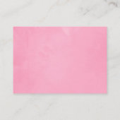 春の結婚式ウォーターカラー牡丹宿泊施設 エンクロージャーカード (裏面)