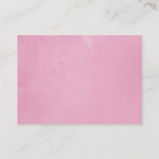 春の結婚式ウォーターカラー牡丹宿泊施設 エンクロージャーカード (裏面)