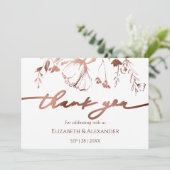 春の結婚式サンキューカード野草 招待状 (スタンド正面)