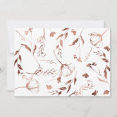 春の結婚式サンキューカード野草 招待状 (裏面)