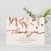 春の結婚式サンキューカード野草 招待状 (スタンド正面)