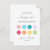 春の結婚式ドレスコード挿入カード エンクロージャーカード (正面/裏面)