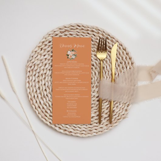 春の結婚式フローラアプリコット桃 メニュー