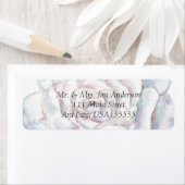 春の結婚式住所 シールとホワイト結婚ズ ラベル (インサイチュ)