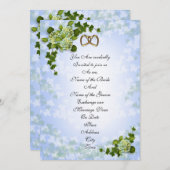 春の結婚式招待アジサイ 招待状 (正面/裏面)