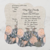 春の結婚式招待状リネンエレガント 招待状 (正面/裏面)