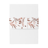 春の結婚式招待状用帯ワイルドフラワー 招待状ベリーバンド (裏面例)