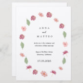 春の結婚式招待状 招待状 (正面/裏面)