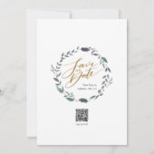 春の結婚式招待状(葉花) 招待状 (裏面)