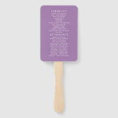 春の結婚式水彩フローラ計画 ハンドファン (裏面)