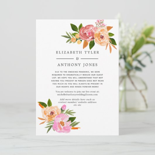 春の結婚式減らフローラの一覧 案内状 (スタンド正面)