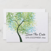 春の結婚式 スワイリー ツリー "Save The Date" セーブザデート (裏面)