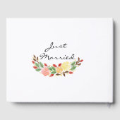 春の結婚式 フラワーリース フォト ゲストブック (裏面)