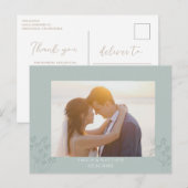春の結婚式 写真の御礼 ポストカード (正面/裏面)