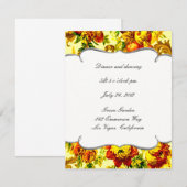 春の結婚式　受付カード 招待状 (正面/裏面)