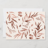 春の結婚式 感謝カード ワイルドフラワー 招待状 (裏面)