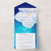 春の結婚愛着 オールインワン招待状 (内側)