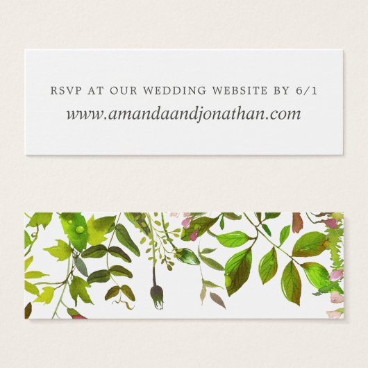 春の結婚FolidsのWebサイトRSVPへの返信 (正面&裏面)