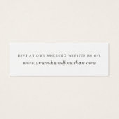 春の結婚FolidsのWebサイトRSVPへの返信 (正面)