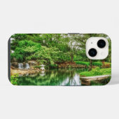 春の緑の輝き iPhoneケース (裏面横)