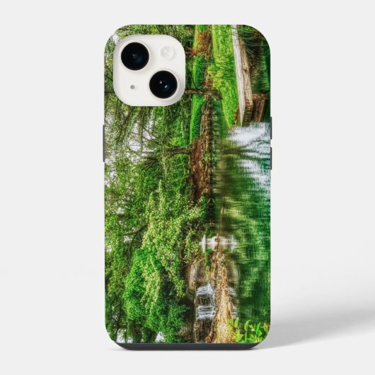 春の緑の輝き iPhoneケース (裏面)