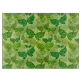春の緑パターン カッティングボード (正面)