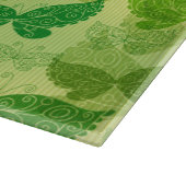 春の緑パターン カッティングボード (角)