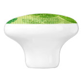春の緑パターン セラミックノブ (側面)