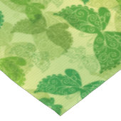 春の緑パターン テーブルクロス (アングル)