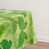 春の緑パターン テーブルクロス (インサイチュ)