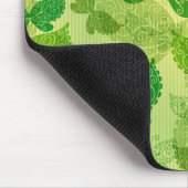 春の緑パターン マウスパッド (コーナー)