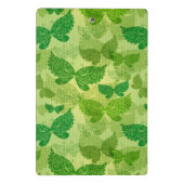 春の緑パターン ミニクリップボード (裏面)