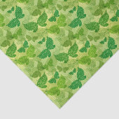 春の緑パターン 薄葉紙 (詳細)