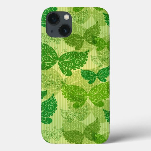 春の緑パターン Case-Mate iPhoneケース (裏面)