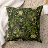 春の緑金ゴールドパターン クッション (ブランケット)