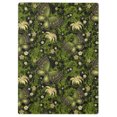 春の緑金ゴールドパターン クリップボード (裏面)