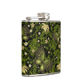 春の緑金ゴールドパターン フラスク (右)