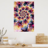 春の緩和曲線 ポスター (キッチン)