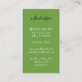 春の繁栄した名刺 名刺 (裏面)