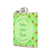 春の美しい結婚式　桜の花とリンゴ フラスク (左)