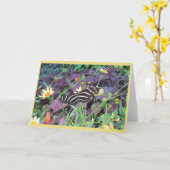 春の美しい カード (黄色い花)