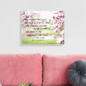 春の聖句とマグノリアの木 キャンバスプリント (インサイチュ (リビング))