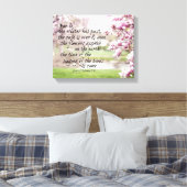 春の聖句とマグノリアの木 キャンバスプリント (インサイチュ (寝室))