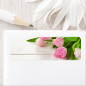 春の背景（チューリップの花） ラベル (インサイチュ)