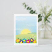 春の背景 ポストカード (スタンド正面)