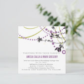 春の自然派ガーデンウェディング招待状 招待状 (スタンド正面)