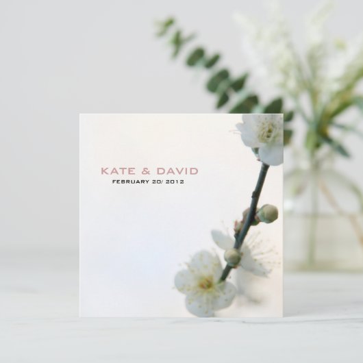 春の至福/ウェディング&あらゆる場面の花をカスタマイズ 招待状 (スタンド正面)