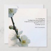 春の至福/ウェディング & 任意の行事 フローラカスタム 招待状 (裏面)