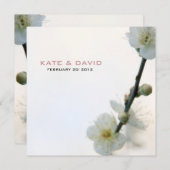 春の至福/ウェディング & 様々な行事の花をカスタマイズ 招待状 (正面/裏面)